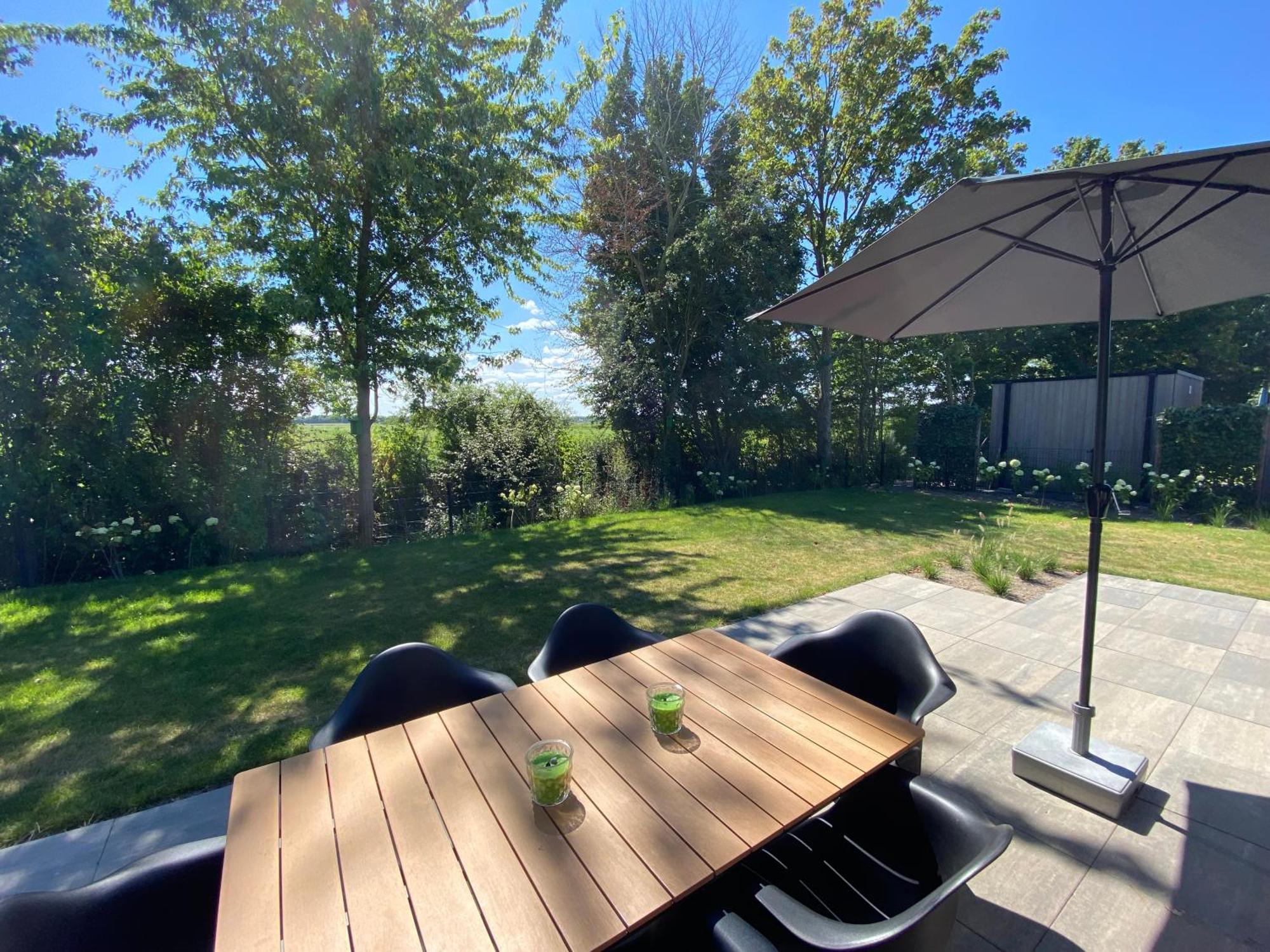 Green Villa In Bester Lage - Dachterrasse Mit Meerblick - Grosser Eingezaeunter Garten - Kinderfreundlich - Hunde Inklusive - 4 Sterne Resort - Direkt Am Strand - Pool Inklusive Hulshorst Dış mekan fotoğraf